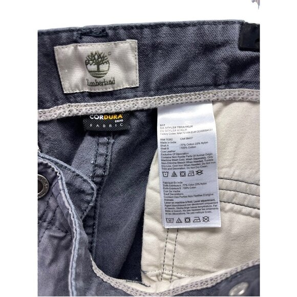 Timberland Classic Fit Gray Shorts Cordura Fabric Size 38 - Picture 4 of 9